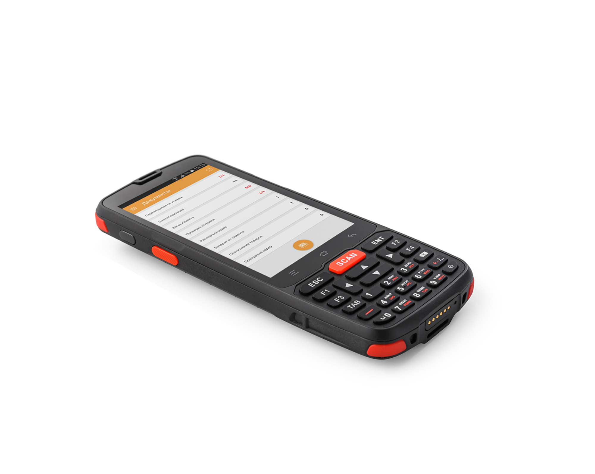 Мобильный терминал АТОЛ Smart.Slim базовый (4", Android 7.0, 1Gb/8Gb, 2D E3, Wi-Fi, BT, БП, 4000 mАh) + MS: Склад 15 ПРОДУКТОВЫЙ, БАЗОВЫЙ